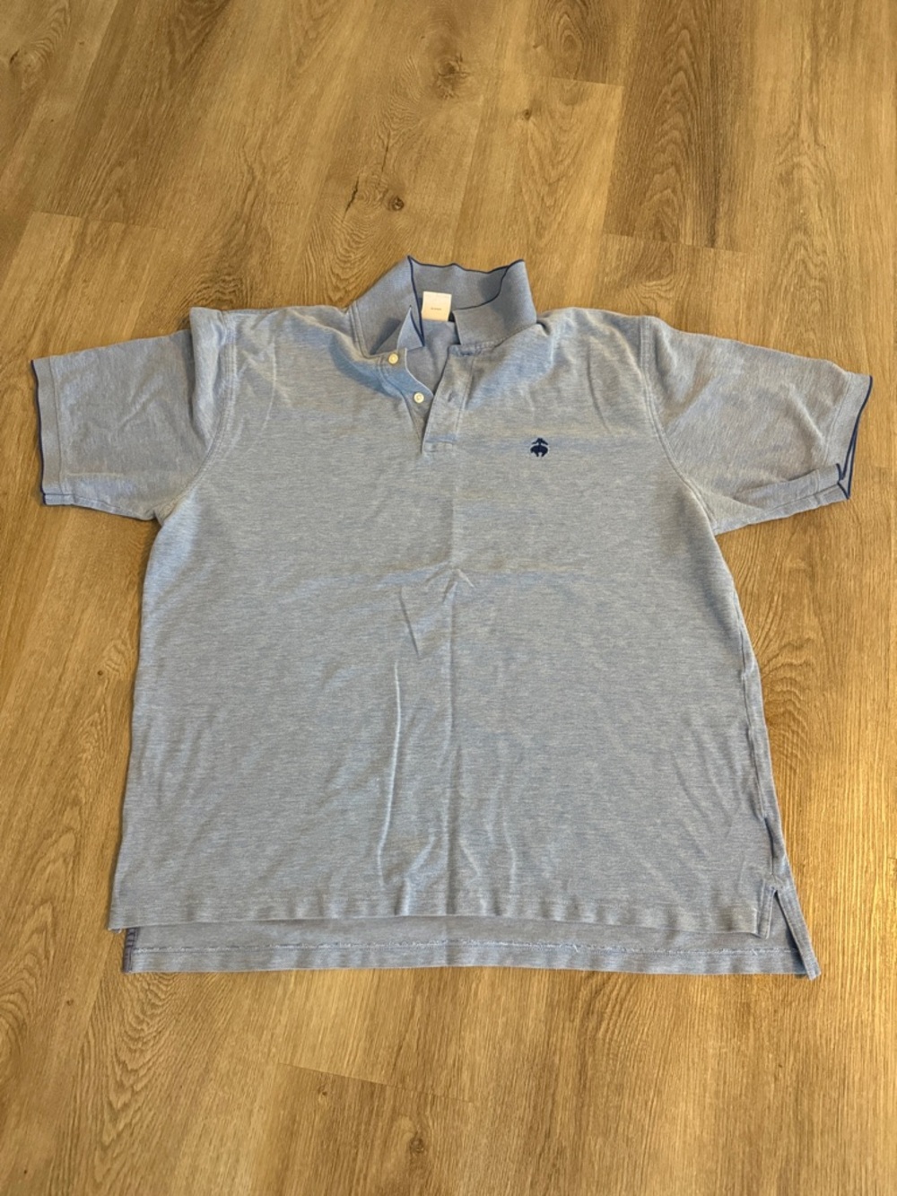 Brooks Brothers Light Blue Polo with Embroidered Logo